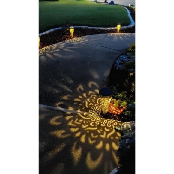 6 Pack Solar Lights Outdoor Garden Decorative with Warm Light Waterproof Pathway - Picture 3 of 3